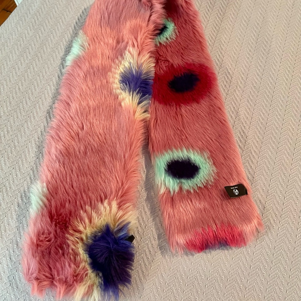 Fun faux fur scarf. Paul Smith. Excellent condition